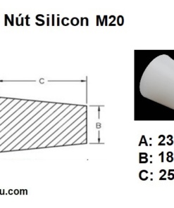 Bản vẽ nút silicon M20
