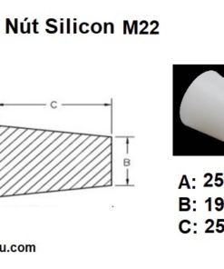 Bản vẽ nút silicon M22