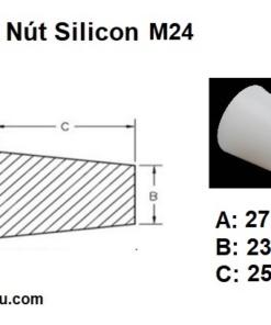 Bản vẽ nút silicon M24