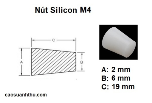 Bản vẽ nút silicon M4